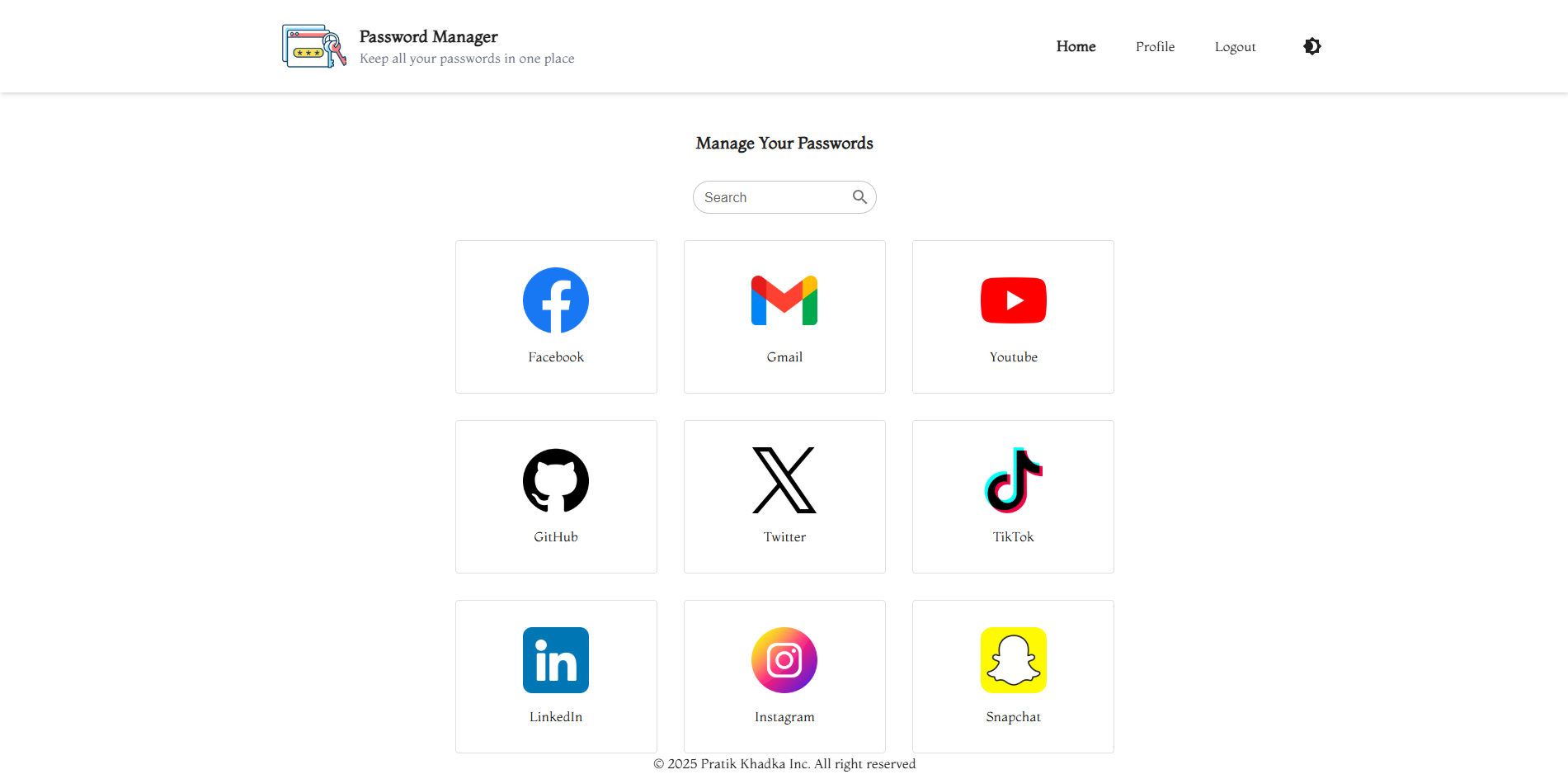 Password Manager App